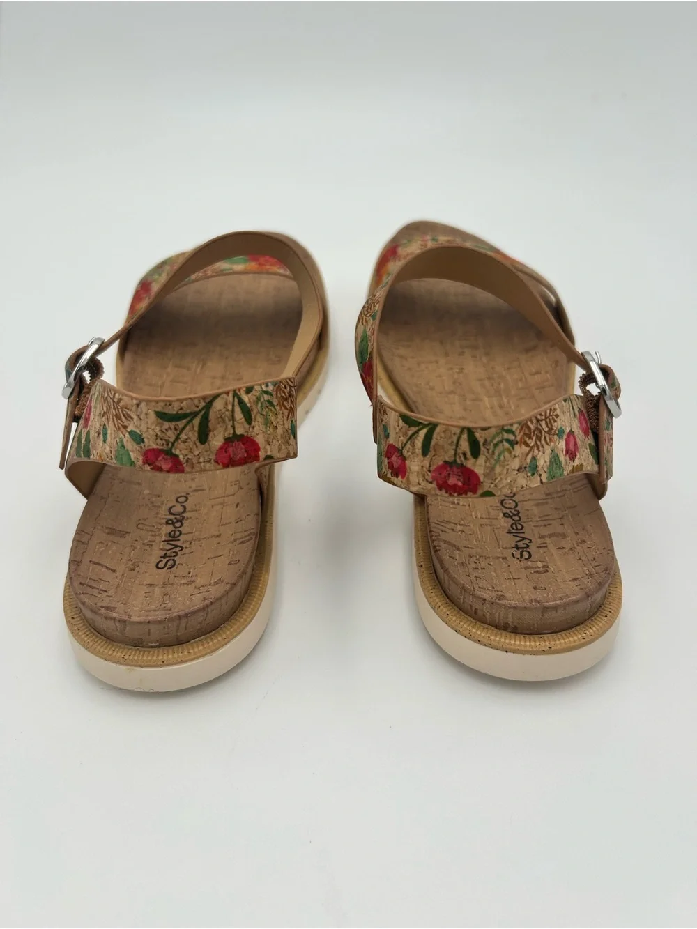 Style & Co. Floral Flat Casual Sandals